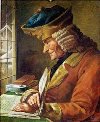 Voltaire (1694-1778) nel suo Studio